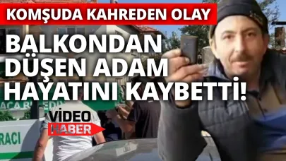 Bir anda zemine düştü