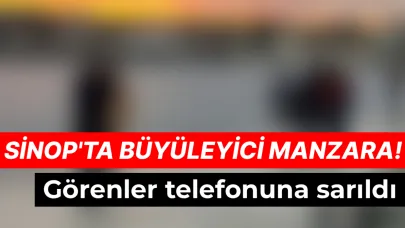 Sinop’ta telefonlar gökyüzüne döndü