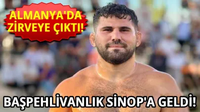 Almanya’daki yağlı güreşlerde Sinop rüzgârı
