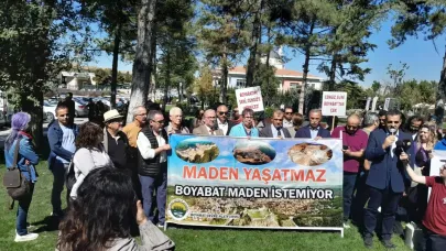 Çevrecilerden Bakanlık önünde maden tepkisi!