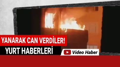 Misafir geldikleri evde yanarak can verdiler
