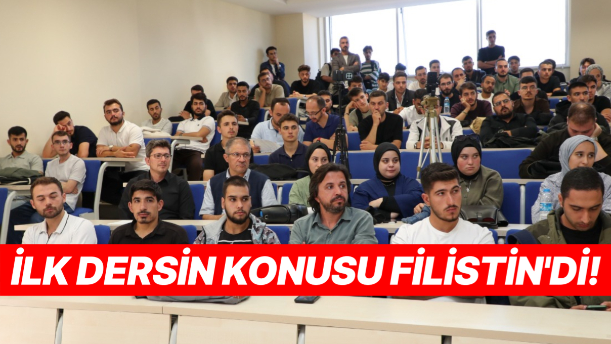 Filistin direnişi öğrencilere anlatıldı