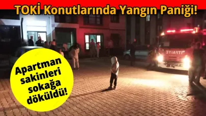 Sinop'ta TOKİ konutlarında yangın paniği!