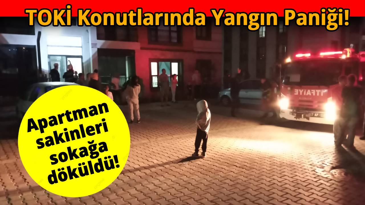 Sinop'ta TOKİ konutlarında yangın paniği!