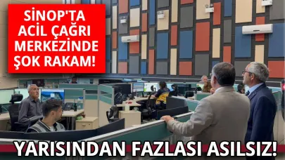 Sinop'ta 112 çağrılarının yarısından fazlası asılsız çıktı