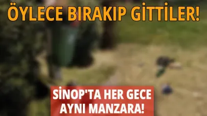 Sinop’ta çevre kirliliğine vatandaşlardan tepki geldi!
