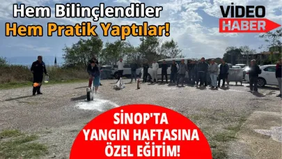 Sinop’ta yangın güvenliği eğitimiyle farkındalık artırıldı