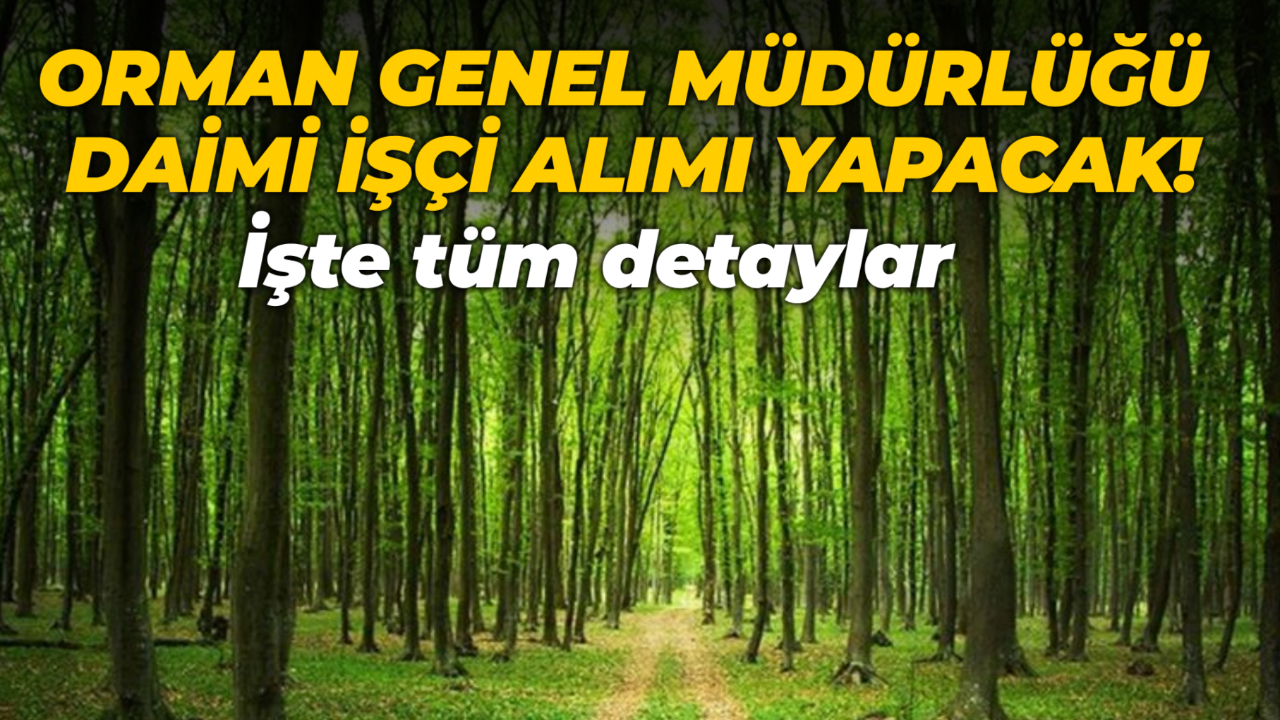 OGM'den daimi işçi alımı! Detaylar açıklandı