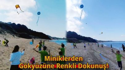 Sinop'ta uçurtmalar gökyüzüyle buluştu