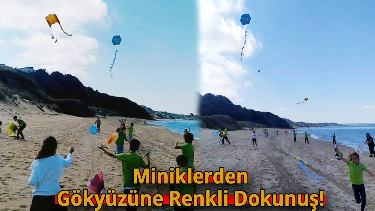 Sinop'ta uçurtmalar gökyüzüyle buluştu