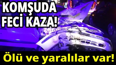 Otomobil, kum yüklü traktöre çarptı:1 ölü, 5 yaralı