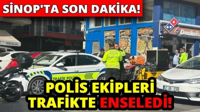 Sinop'ta trafik uygulamasında yakalandı