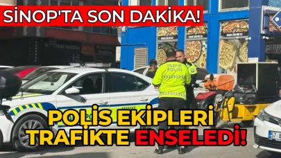 Sinop'ta trafik uygulamasında yakalandı