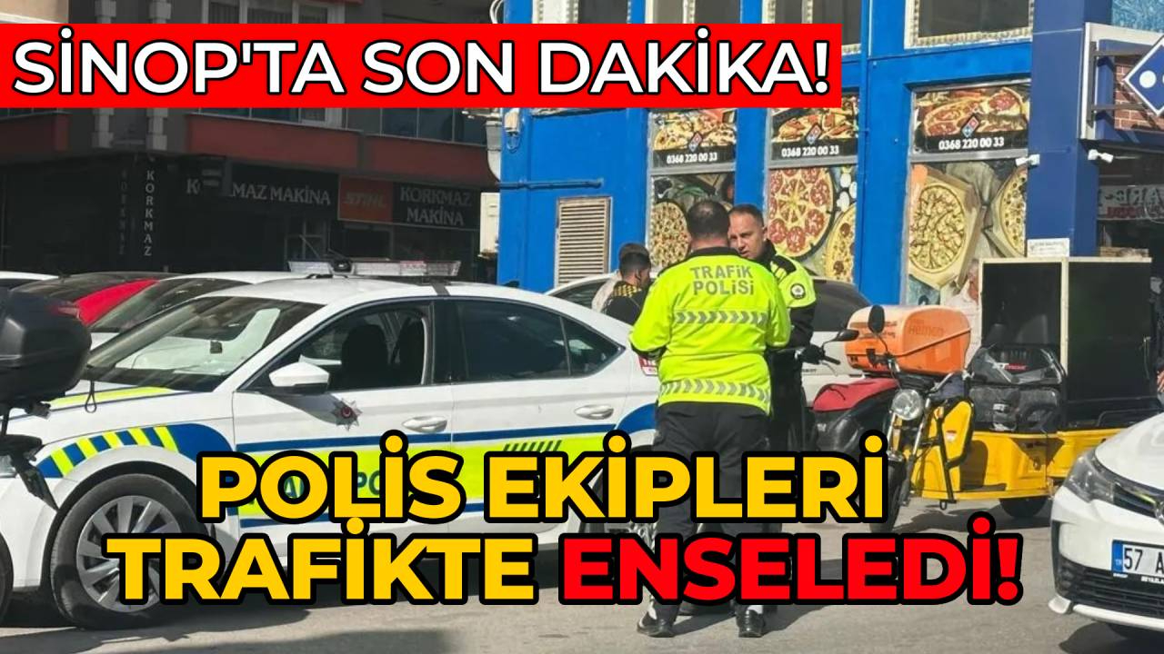 Sinop'ta trafik uygulamasında yakalandı