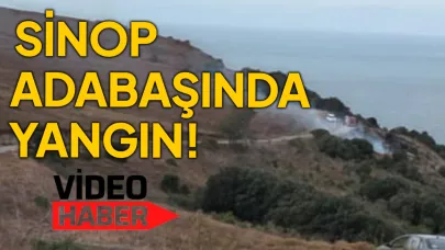 Sinop'ta makilik alanda yangın