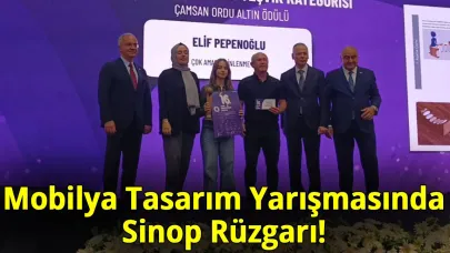 Sinoplu öğrenci Altın Ödülün sahibi oldu