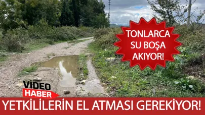 Yine bir su kaçağıyla karşı karşıyayız
