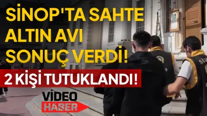 Sahte altınla vurgun peşindeydiler, kaçışları kısa sürdü