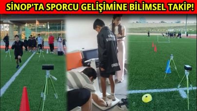Sinop’ta sporcuların performansı bilimsel yöntemlerle ölçülüyor