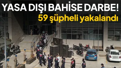 6 ilde eş zamanlı operasyon! 59 şüpheli yakalandı