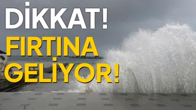 Sinop için fırtına uyarısı yapıldı