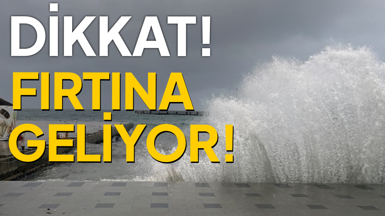 Sinop için fırtına uyarısı yapıldı