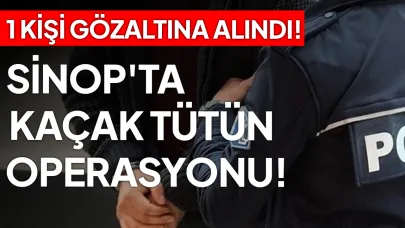 Sinop'ta polisten kaçak tütün baskını