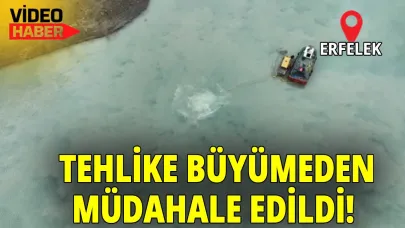 Tıkanan baraja ekiplerden anında müdahale!