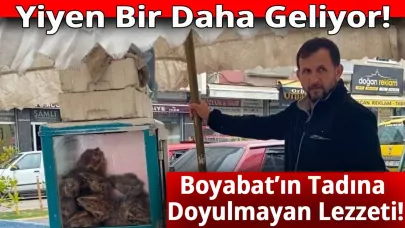 Boyabat’ta kelle kebabına yoğun ilgi!
