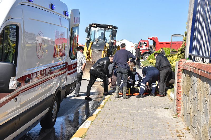 SİNOP’TA MOTOSİKLET DEVRİLDİ: 1 YARALI