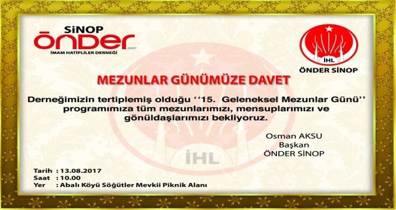 15. Geleneksel Mezunlar Günü Programı Düzenlenecek
