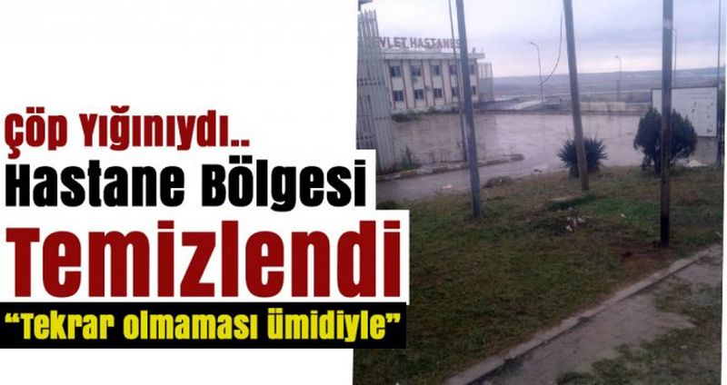 Eski Atatürk Devlet Hastanesi Çöplerden Temizlendi