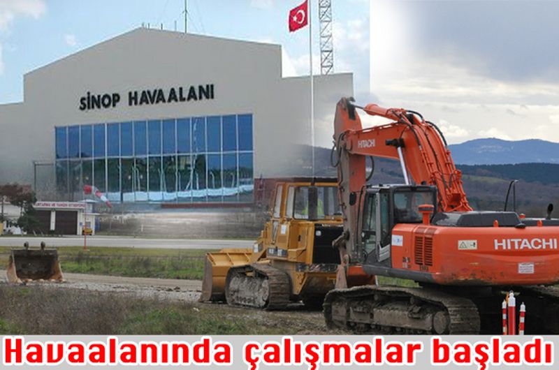Havaalanında çalışmalar başladı