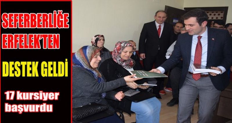 SEFERBERLİĞE ERFELEK’TEN DESTEK GELDİ