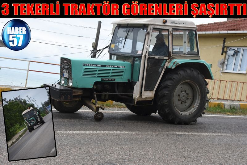 3 TEKERLİ TRAKTÖR GÖRENLERİ ŞAŞIRTTI