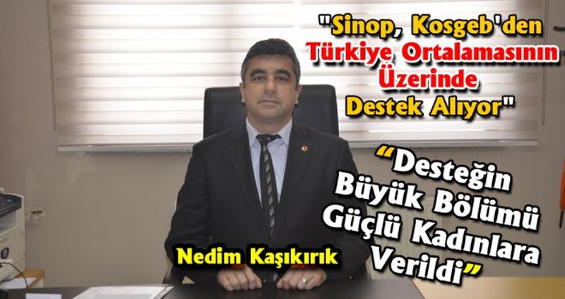 Sinop, Kosgeb'den Türkiye Ortalamasının Üzerinde Destek Alıyor