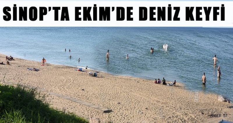 SİNOP’TA EKİM’DE DENİZ KEYFİ
