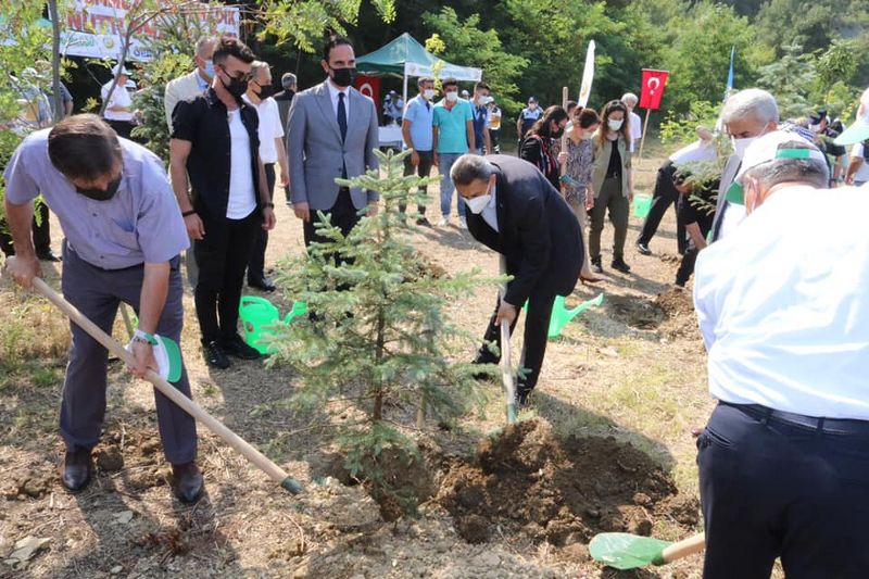 15 TEMMUZ ŞEHİTLERİ ANISINA 251 FİDAN TOPRAKLA BULUŞTU
