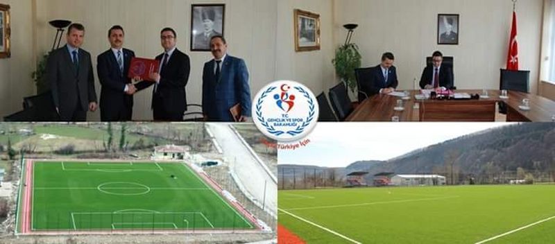 ERFELEK STADI AYDINLANIYOR