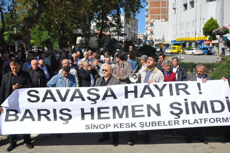 ‘SAVAŞA HAYIR, BARIŞ HEMEN ŞİMDİ’