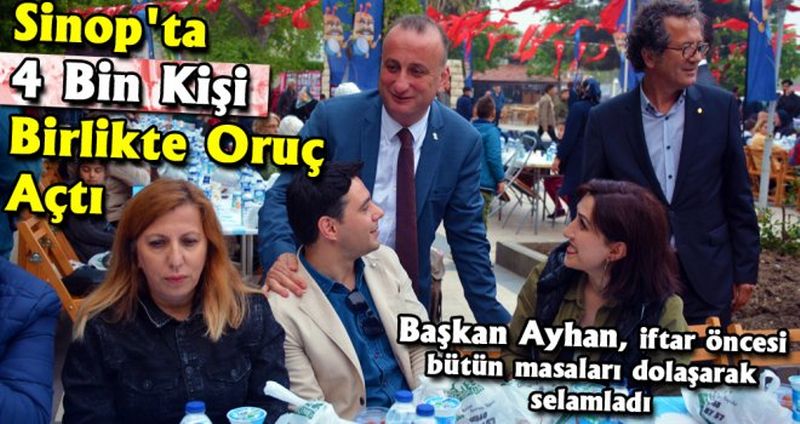 Sinop'ta 4 Bin Kişi Birlikte Oruç Açtı