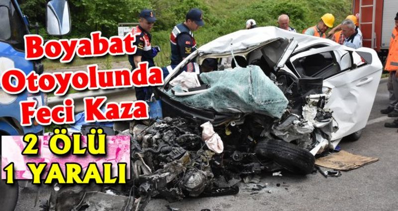 Sinop’ta Feci Kaza: 2 Ölü