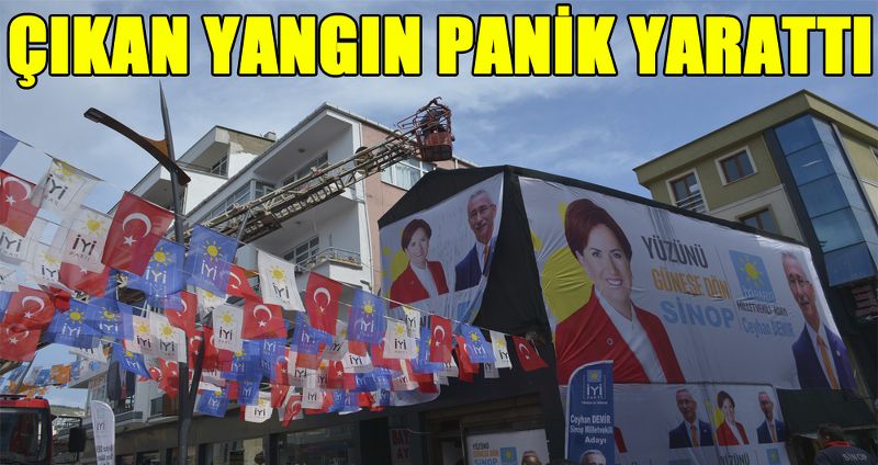 ÇIKAN YANGIN PANİK YARATTI