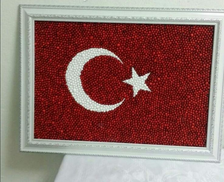 CAM MOZAİK ATATÜRK SLÜETİZİ HAZIRLADILAR