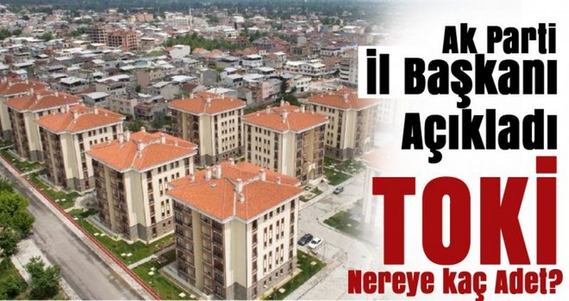 İl Başkanından TOKİ Açıklaması