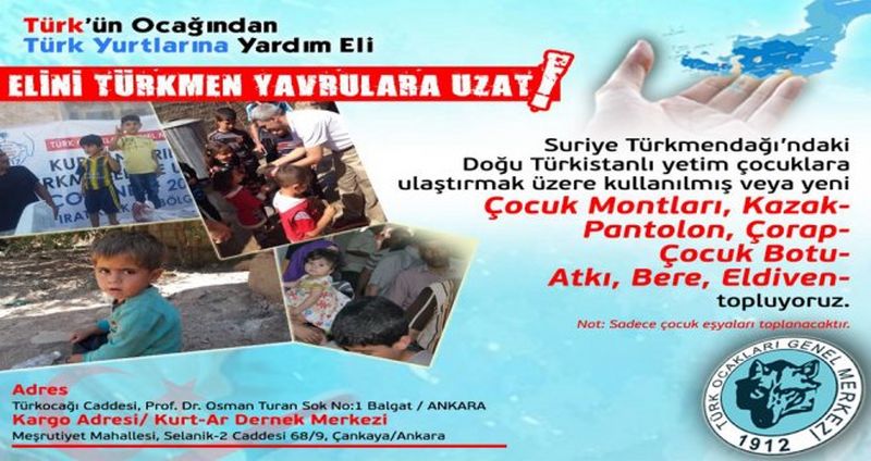 TÜRK'ÜN OCAĞINDAN TÜRK YURTLARINA YARDIM ELİ