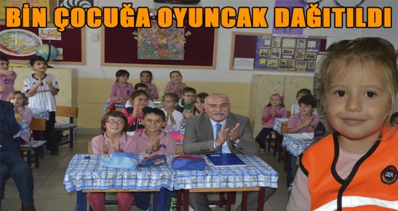 "EĞİTİM GÖREN BİN ÇOCUĞA OYUNCAK DAĞITILDI "