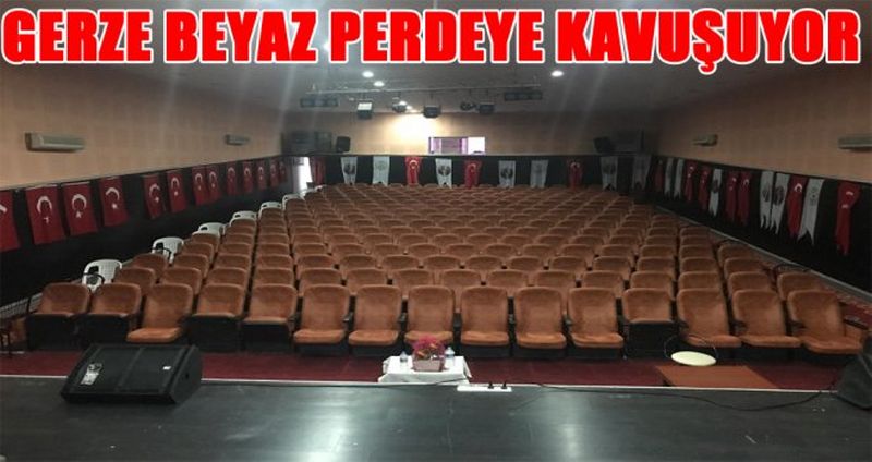 GERZE BEYAZ PERDEYE KAVUŞUYOR