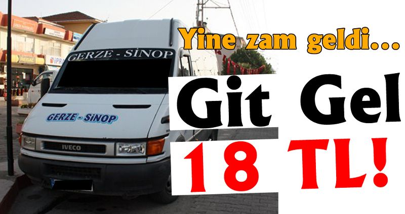 Sinop - Gerze dolmuş ücretlerine zam..