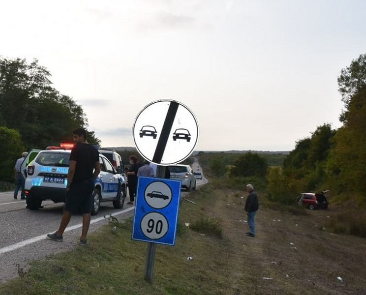 Sinop'ta trafik kazası: 1 yaralı